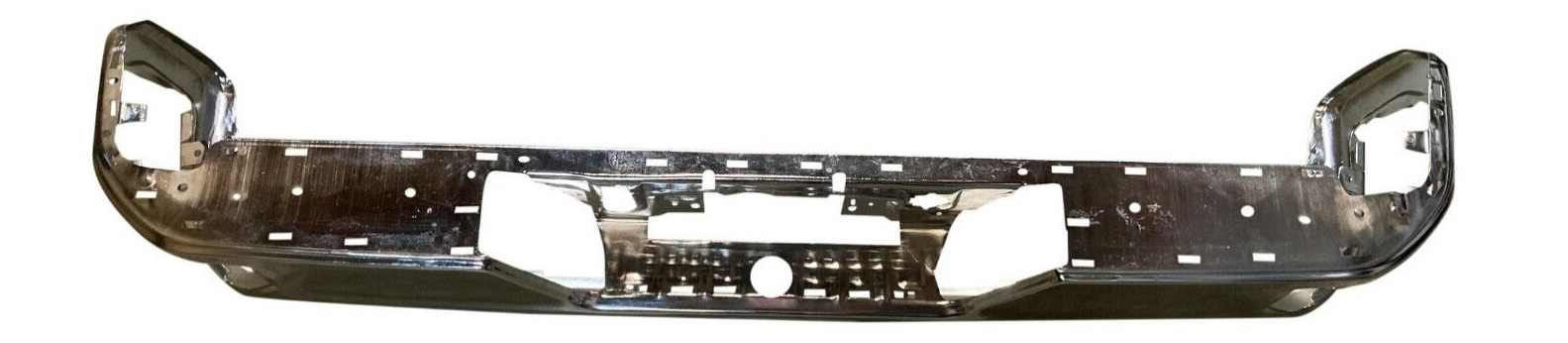 BUMPER FACE BAR REAR STEEL CHROME WITHOUT BLIND SPOTS/ SENSOR W/ SINGLE EXHAUST - Image 3