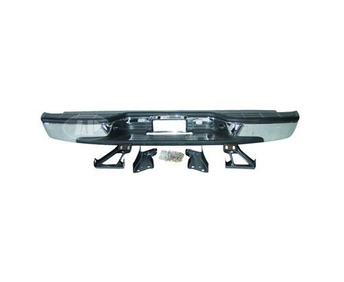 BUMPER REAR ASSY CHROME WITH BRACKETS/PADS 1500 SERIES FLEETSIDE MODELS