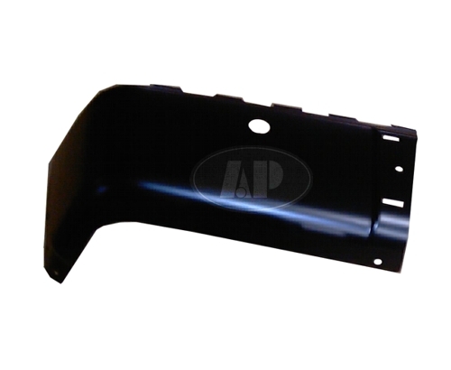 BUMPER END REAR LEFT SIDE BLACK WITH SENSOR HOLE STEEL