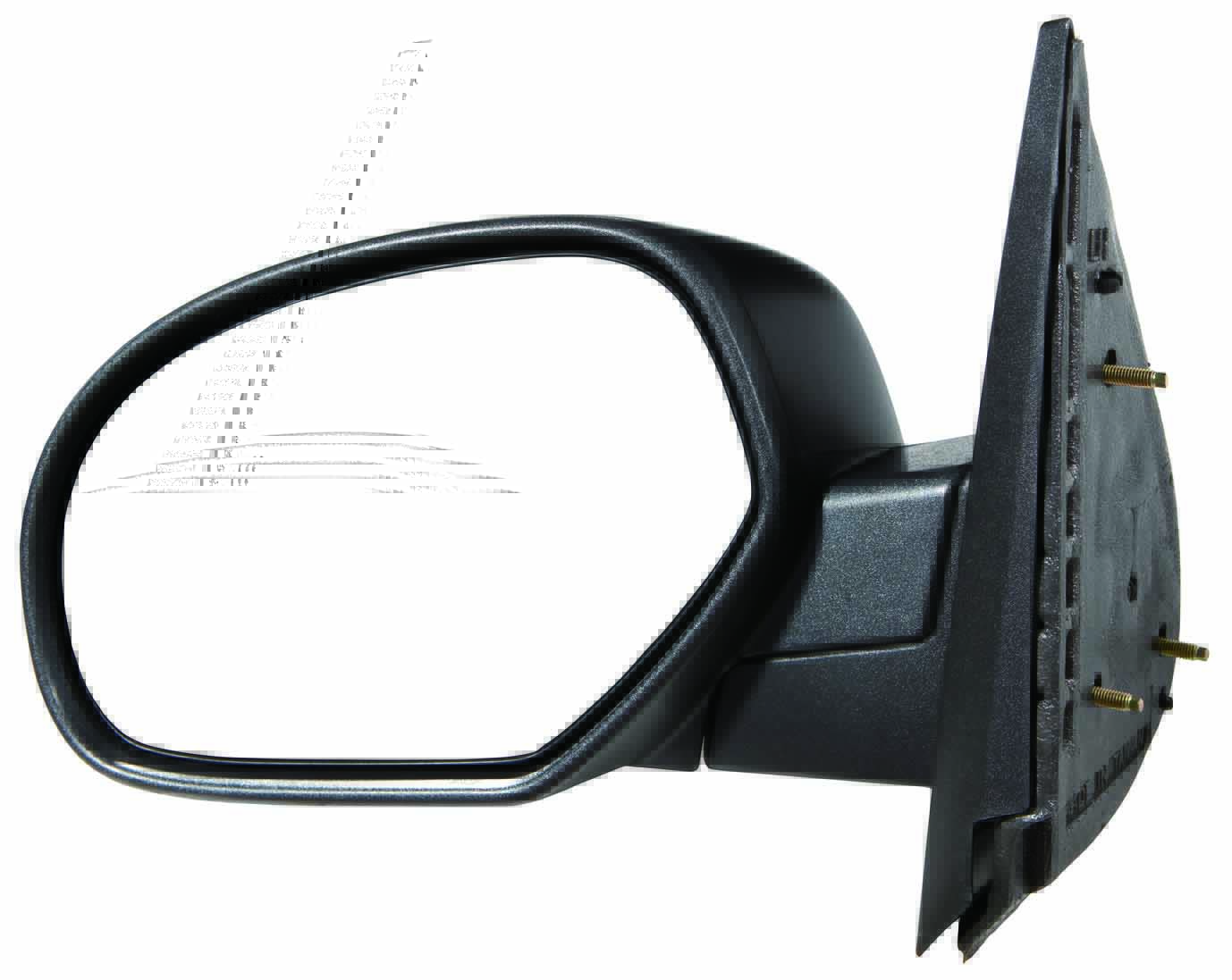 DOOR MIRROR LEFT SIDE MANUAL FOLDING TEXTURED BLACK