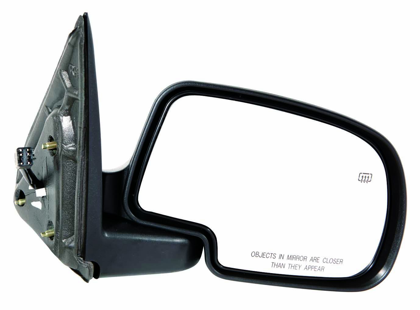 DOOR MIRROR RIGHT SIDE POWER HEATED WITH MANUAL FOLDING WITH PUDDLE LAMP TEXTURED WITH SMOOTH CAP WITH OFF ROAD