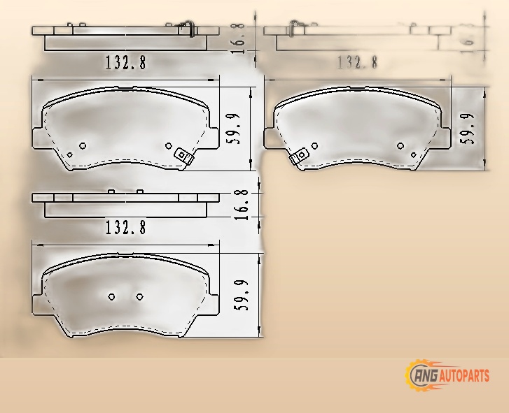 BRAKE PADS SET FRONT CERAMIC