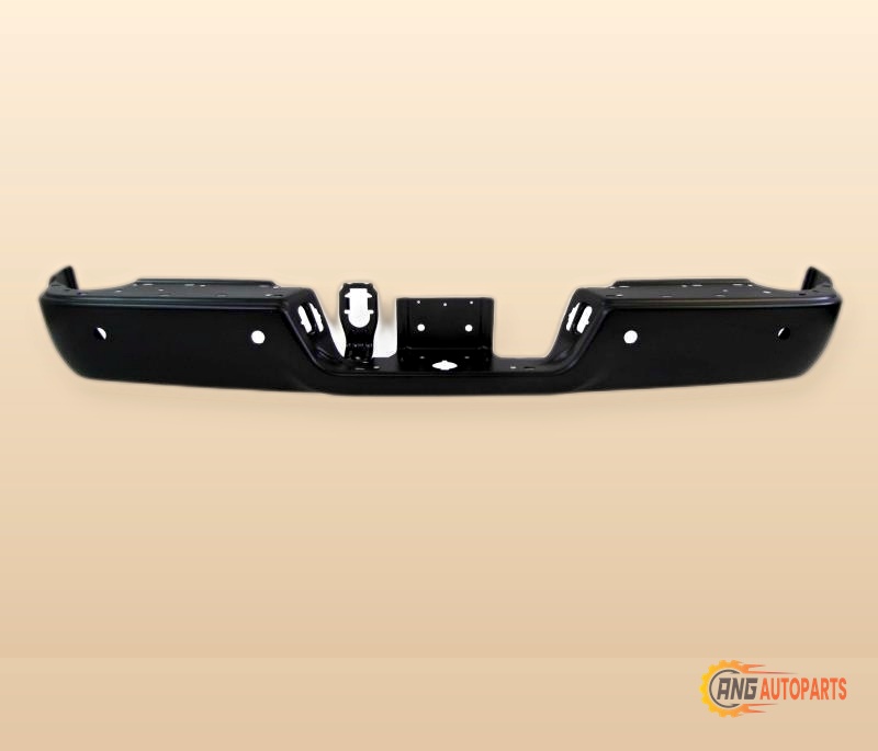BUMPER FACE BAR REAR PTM BLACK WITH PARK ASSIST SENSOR WITHOUT DUAL EXHAUST CAPA