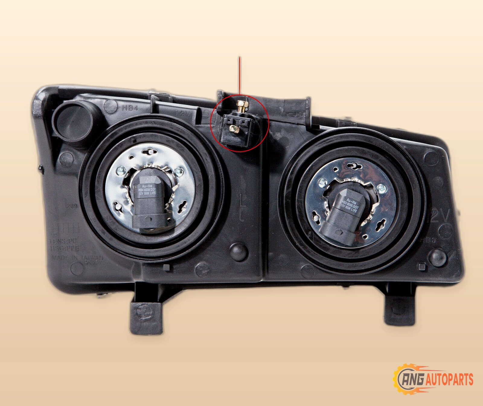 HEAD LAMP RIGHT SIDE WITH SMOOTH BEZEL WITHOUT CLADDING HIGH QUALITY - Image 2